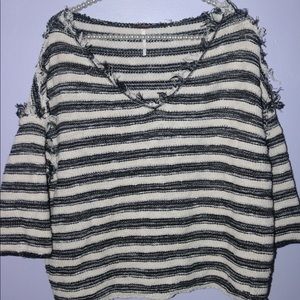 Free People Distressed Sweater